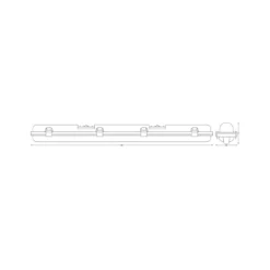 OSRAM LED-anturilla varustettu kosteiden tilojen lamppu SUBMARINE, 126 cm,