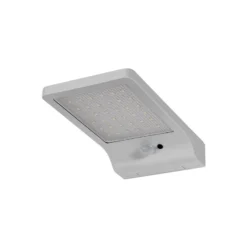 OSRAM LED-aurinkokäyttöinen ulkoseinävalaisin DOORLED, hopea, anturi IP44