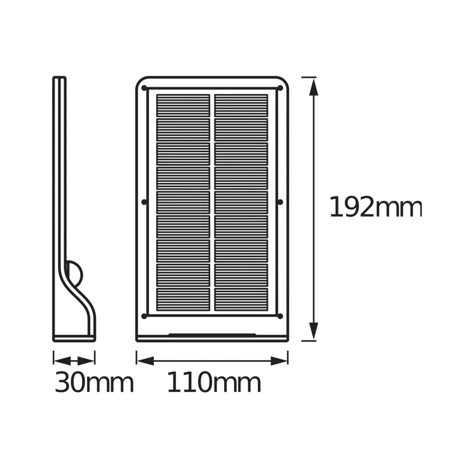 OSRAM LED-aurinkokäyttöinen ulkoseinävalaisin DOORLED, hopea, anturi IP44