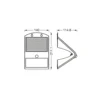 OSRAM LED-aurinkoseinäseinälamppu ENDURA FLOOD BUTTERFLY, 4 W anturi