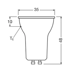 OSRAM LED-heijastin GU10, PAR11, 3 W, 2700 K, 36°, himmennettävä