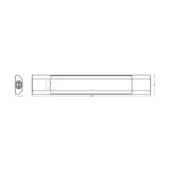 OSRAM LED-kaapinalusvalaisin Linear Edge Sensor 30 cm valkoinen CCT