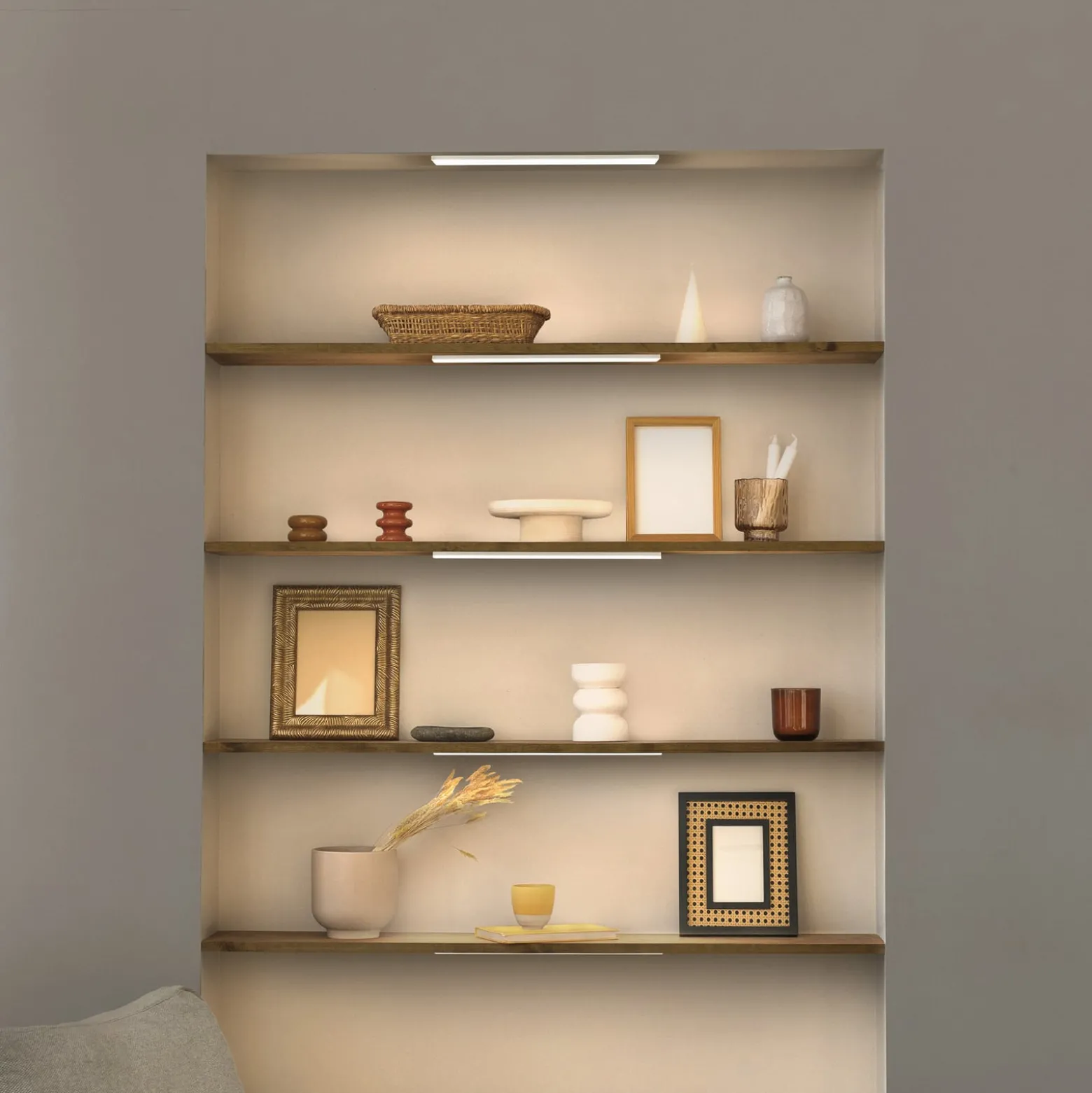 OSRAM LED-kaapinalusvalaisin Panel 30 x 10 cm valkoinen CCT himmennettävä