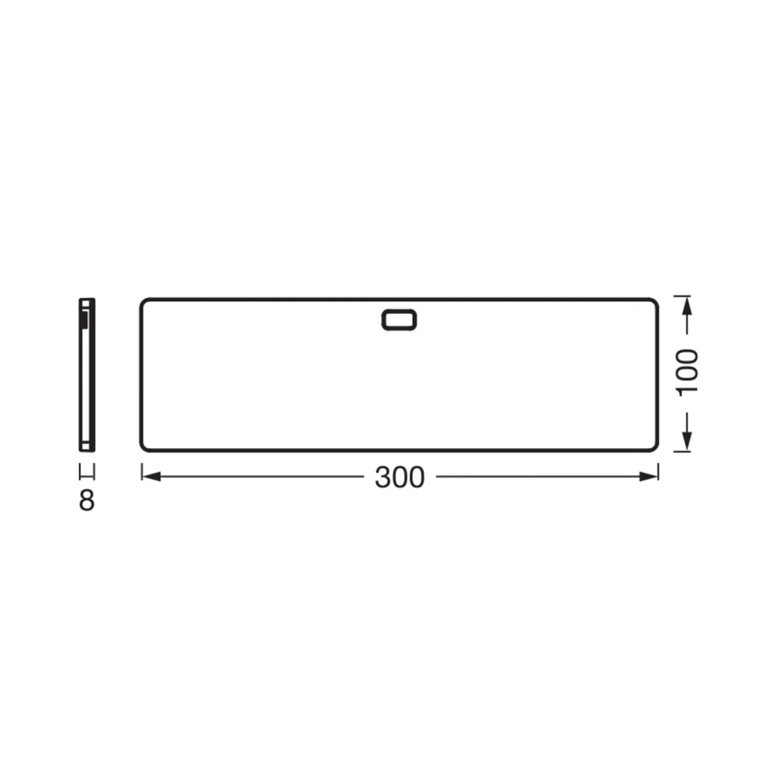 OSRAM LED-kaapinalusvalaisin Panel 30 x 10 cm valkoinen CCT himmennettävä