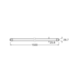 OSRAM LED-kasvilamppu T8 18.3W putki Fluora 2,500K 150cm