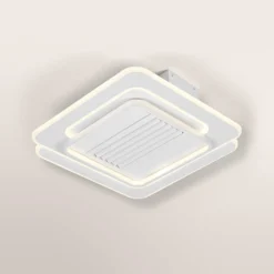 OSRAM LED-kattotuuletin GRILL 55x55 cm, valkoinen, kaukosäädin