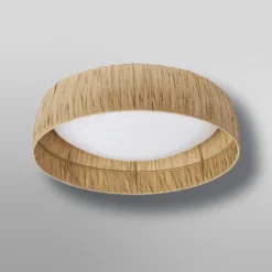 OSRAM LED-kattovalaisin Decor Bamboo Paper, Ø 40 cm, bambu