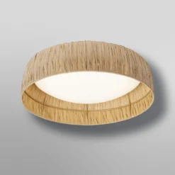 OSRAM LED-kattovalaisin Decor Bamboo Paper, Ø 40 cm, bambu