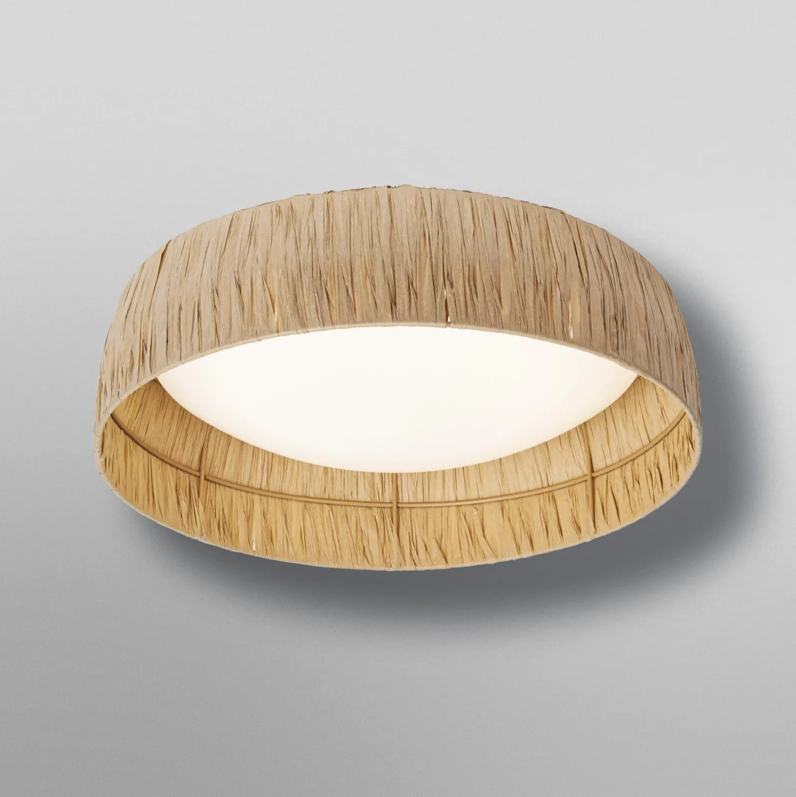 OSRAM LED-kattovalaisin Decor Bamboo Paper, Ø 40 cm, bambu