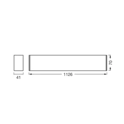 OSRAM LED-kattovalaisin Office line Cuboid musta 4000 K himmennettävä