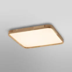 OSRAM LED-kattovalaisin ORBIS ALICIA, 50 x 50 cm, puu, clickdim