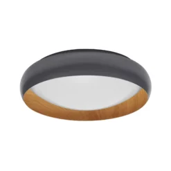 OSRAM LED-kattovalaisin ORBIS LIVIA, Ø 43 cm, harmaa, metalli, himmennettävä