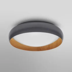 OSRAM LED-kattovalaisin ORBIS LIVIA, Ø 43 cm, harmaa, metalli, himmennettävä