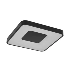 OSRAM LED-kattovalaisin ORBIS PIANA, musta 49x49 cm, clickdim