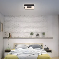 OSRAM LED-kattovalaisin ORBIS PIANA, musta 49x49 cm, clickdim