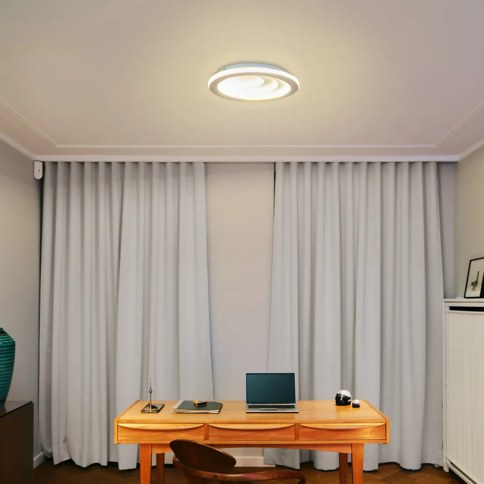 OSRAM LED-kattovalaisin ORBIS SPIRAL OVAL, Ø 49 cm valkoinen 37 W