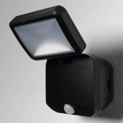OSRAM LED-kohdevalaisin ulos DOUBLE 1-lamppuinen musta anturi akku