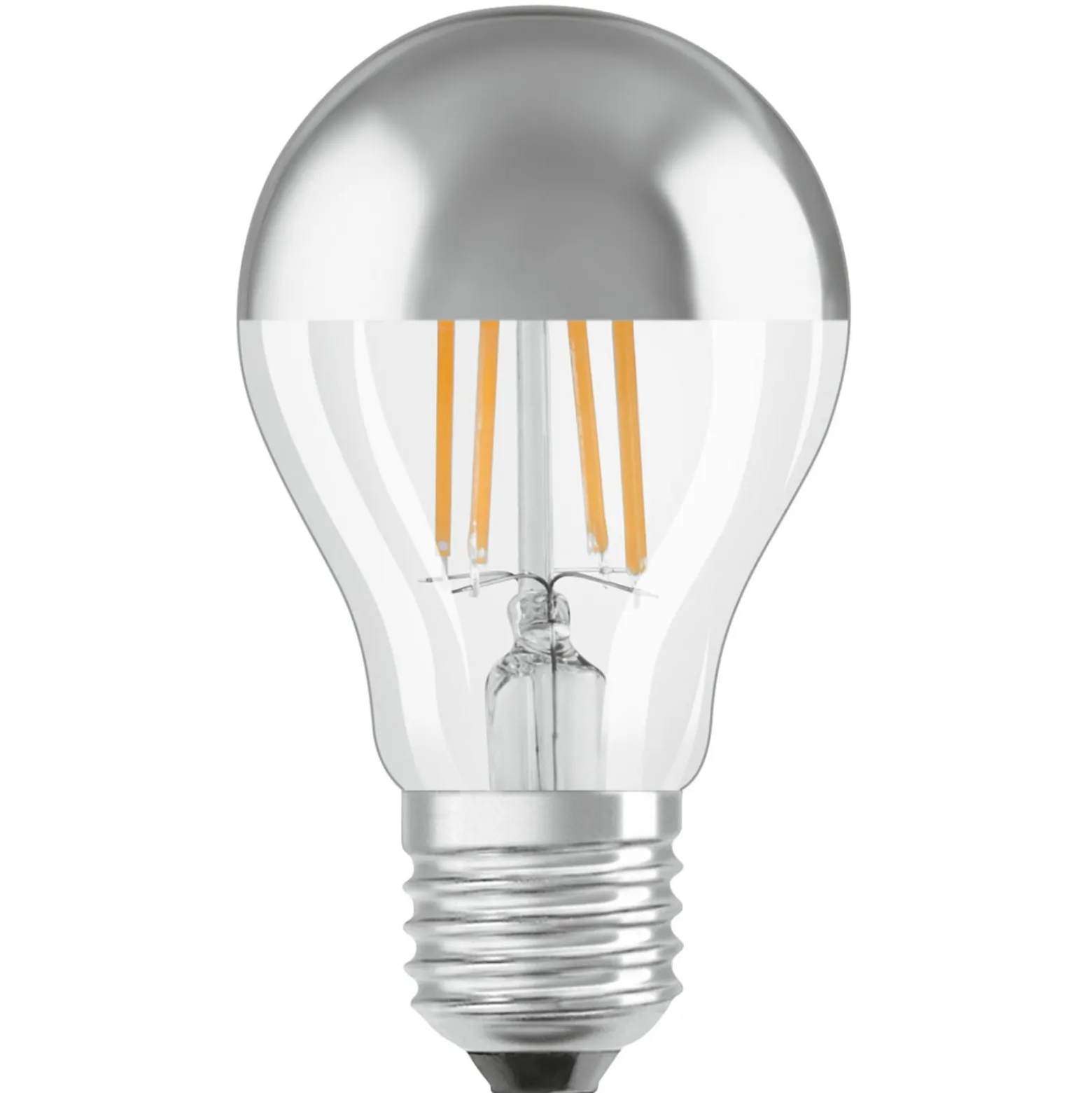 OSRAM-LED-lamppu E27 Mirror silver 4W 2 700 K