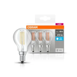 OSRAM-LED-lamppu E14 P40 4W filament 840 470lm, 3