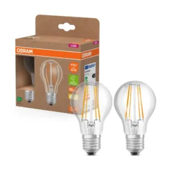 OSRAM LED-lamppu E27 2,2W hehkulanka 2 700K 470lm 2-pack