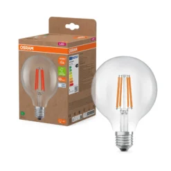 OSRAM LED-lamppu Globe G95 E27 5W hehkulanka 4,000K
