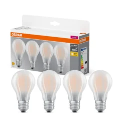 OSRAM LED-lamppu matta E27 6.5W 827 4-pack 4-pack