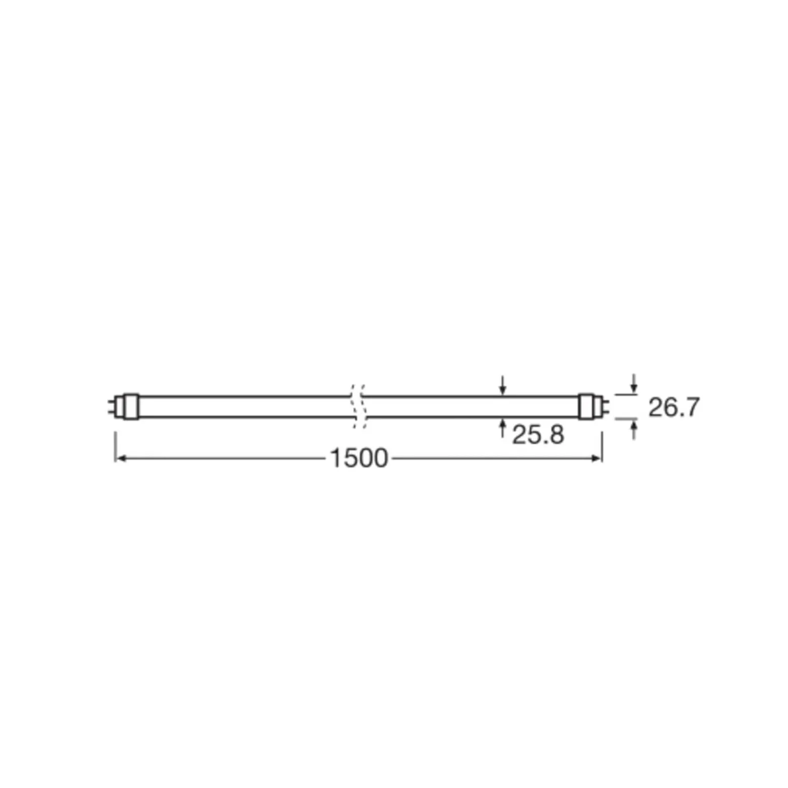 OSRAM LED-lamppu T8 18.3W putki Bio-Lumilux 965 150cm 150cm