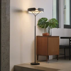 OSRAM LED-lattiavalaisin Decor Curve Felt, harmaa, huopa, 3 000 K