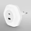 OSRAM LED-pistorasian yövalo LUNETTA HEXAGON, anturi, USB