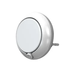 OSRAM LED-pistorasian yövalo LUNETTA ROUND, valkoinen, Ø 7 cm