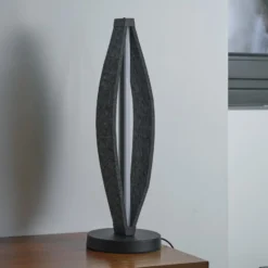 OSRAM LED-pöytälamppu Decor Flat Felt harmaa, huopa, 3 000 K