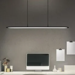 OSRAM LED-riippuvalaisin Office line Panel Ellipse musta 940 himmennettävä