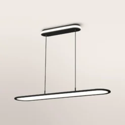 OSRAM LED-riippuvalaisin Office line Panel Ellipse musta 940 himmennettävä