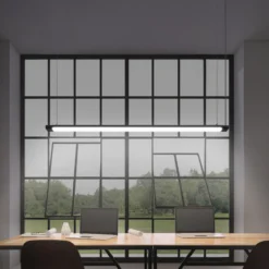 OSRAM LED-riippuvalaisin Office line Slab musta 4 000 K himmennettävä