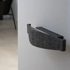 OSRAM LED-seinälamppu Decor Flat Felt, harmaa, huopa, 3 000 K
