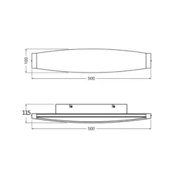 OSRAM LED-seinälamppu Decor Flat Felt, harmaa, huopa, 3 000 K