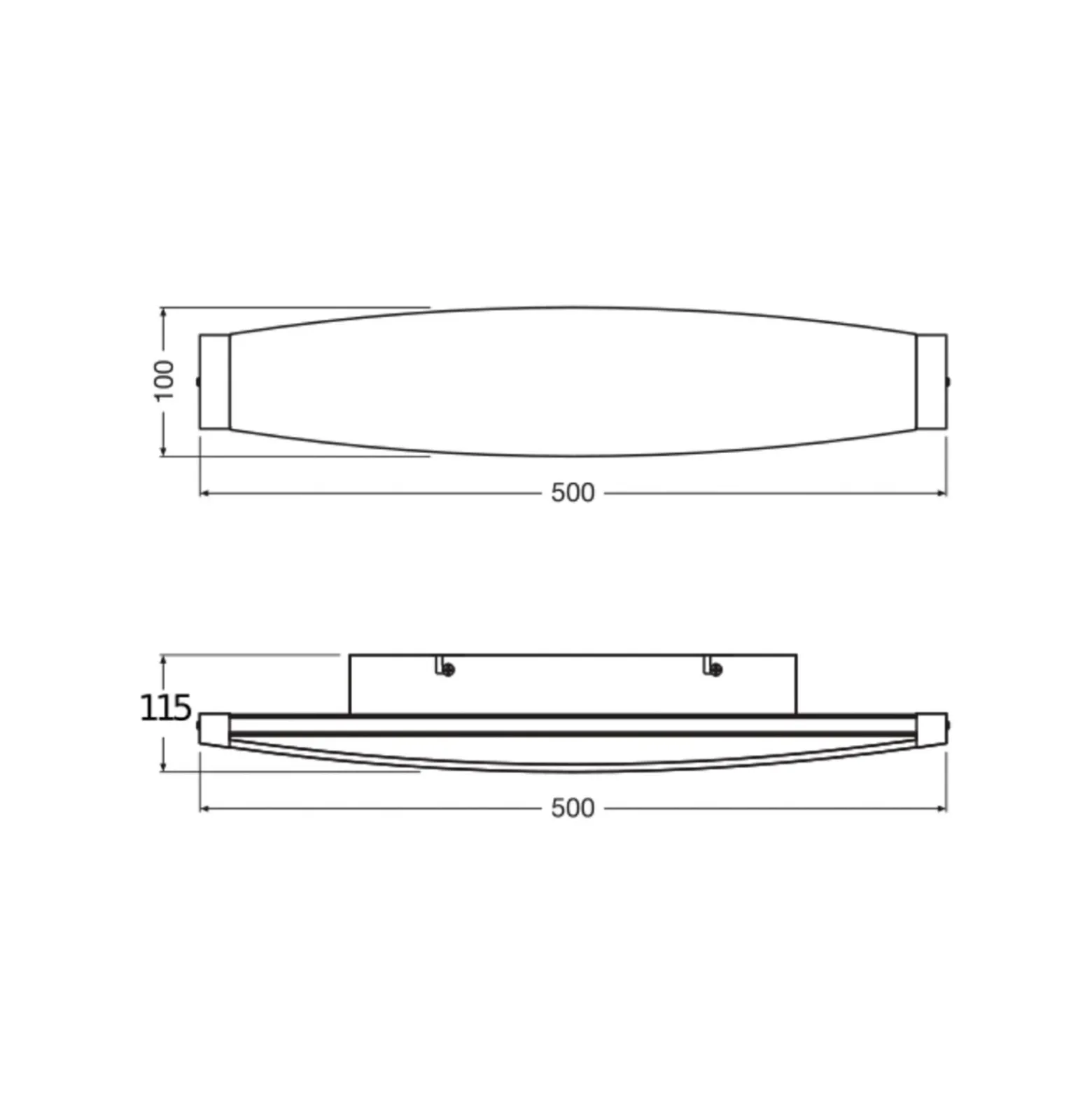 OSRAM LED-seinälamppu Decor Flat Felt, harmaa, huopa, 3 000 K