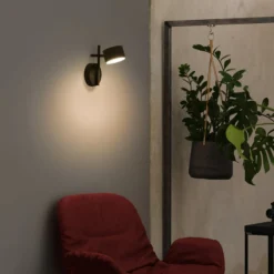 OSRAM LED-seinävalaisin Decor Kyoto, musta, himmennettävä, pistokkeella