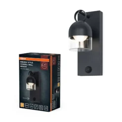 OSRAM LED-seinävalaisin ENDURA CLASSIC COWBELL, harmaa, IP65