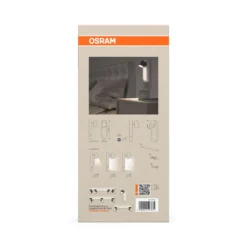 OSRAM LED-seinävalaisin NEPTUNE, valkoinen, 1 spotti, metallikytkin