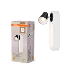 OSRAM LED-seinävalaisin NEPTUNE, valkoinen, 1 spotti, metallikytkin