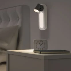 OSRAM LED-seinävalaisin NEPTUNE, valkoinen, 1 spotti, metallikytkin