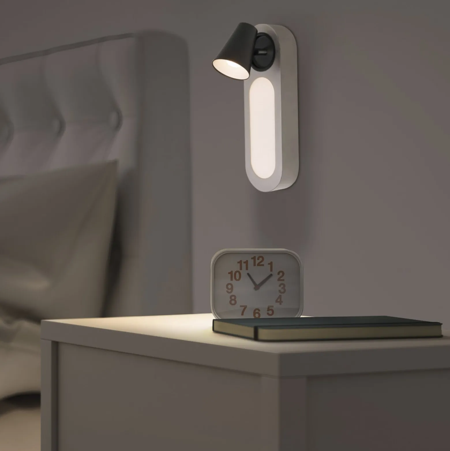 OSRAM LED-seinävalaisin NEPTUNE, valkoinen, 1 spotti, metallikytkin