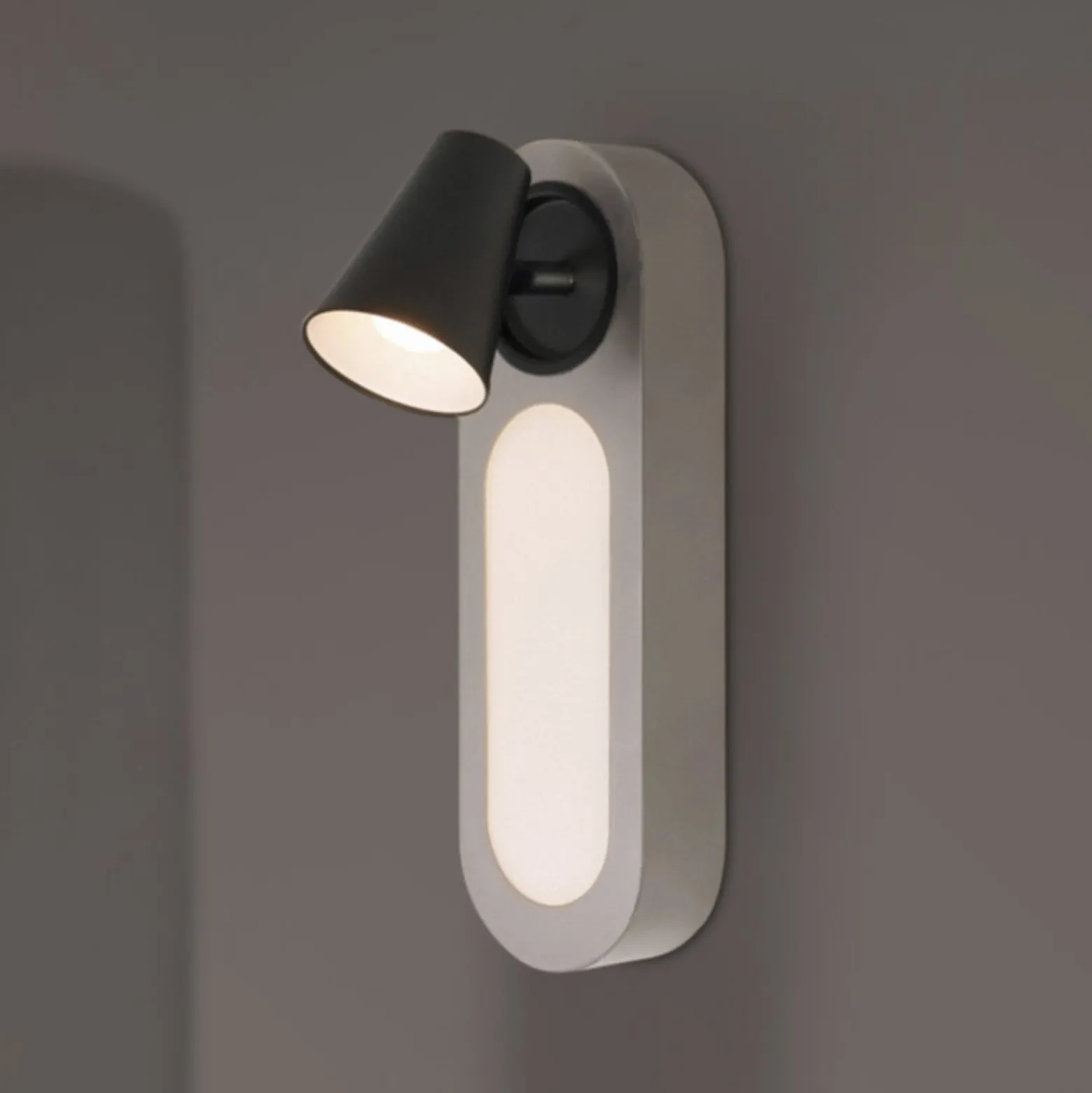 OSRAM LED-seinävalaisin NEPTUNE, valkoinen, 1 spotti, metallikytkin