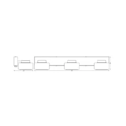 OSRAM LED-seinävalaisin ORBIS FLAME, kromi, 3-lamppuinen, CCT, IP44