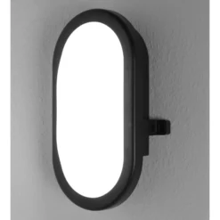 OSRAM LED-ulkoseinälamppu BULKHEAD, musta 11 W muovi IP54