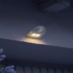 OSRAM LED-ulkoseinälamppu DOORLED DOWN hopea Anturi Paristo