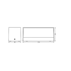 OSRAM LED-ulkoseinälamppu ENDURA STYLE IDRI, tummanharmaa, IP65