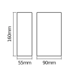 OSRAM LED-ulkoseinälamppu ENDURA STYLE ruoste 16 cm ylös/alas IP54