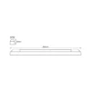 OSRAM LED-valolista POWER BATTEN, 3 000 K, 60 cm, 1-lamppuinen.